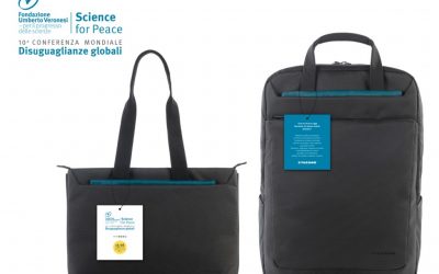 Le borse e gli zaini Work_Out a tutti i relatori della Conferenza Science for Peace