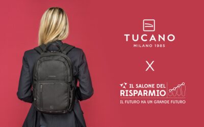 Tucano at the Salone del Risparmio with the official shopping bag
